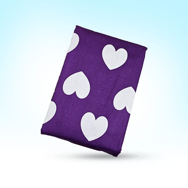 Purple Berry Hearts Bedsheet