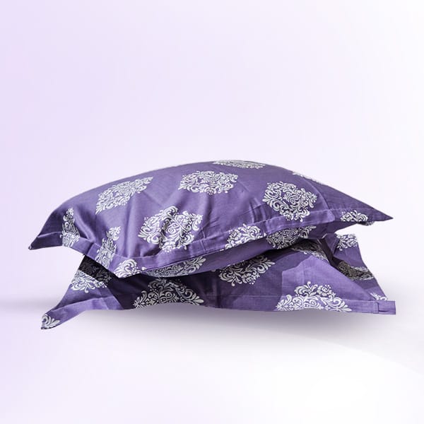 Lavendar Motif Pillow Cover