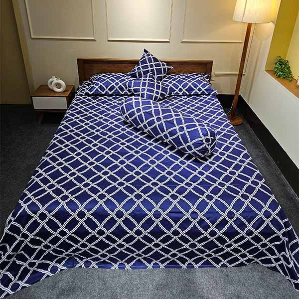 Navy Premium Vector Bedsheet