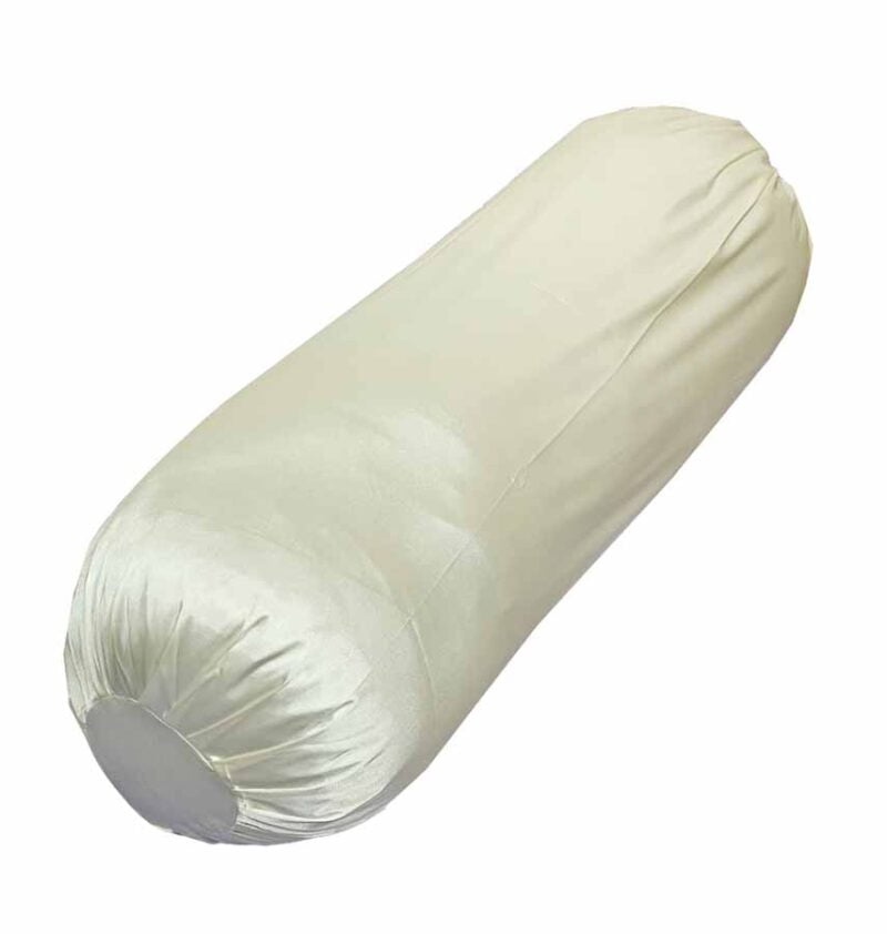 Off White Satin Bolster Covers-30x40 inches