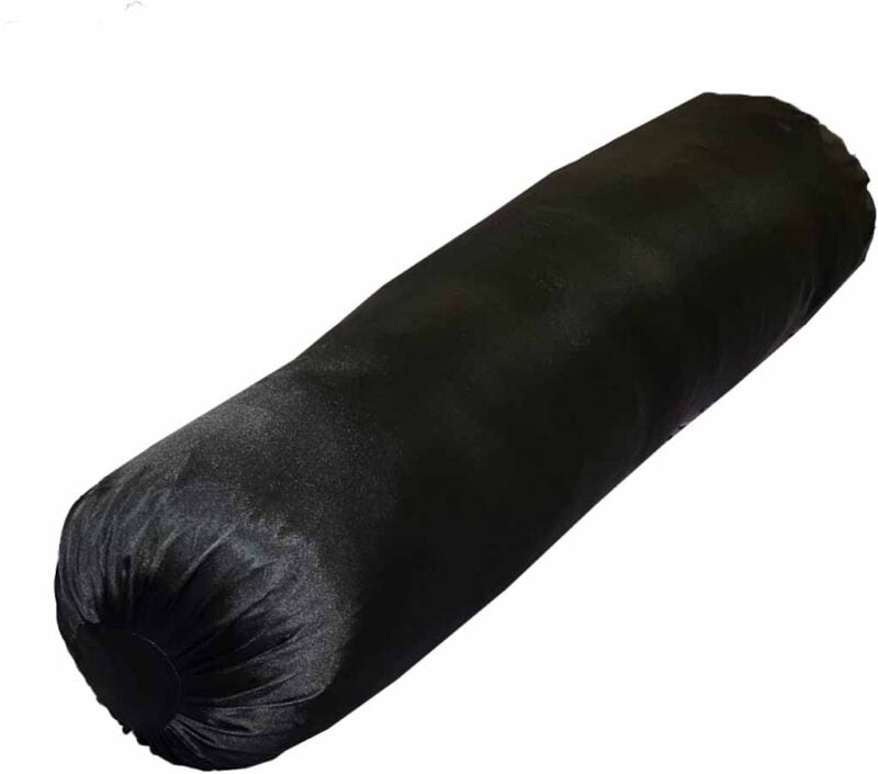 Black Satin Bolster Covers-30x40 inches