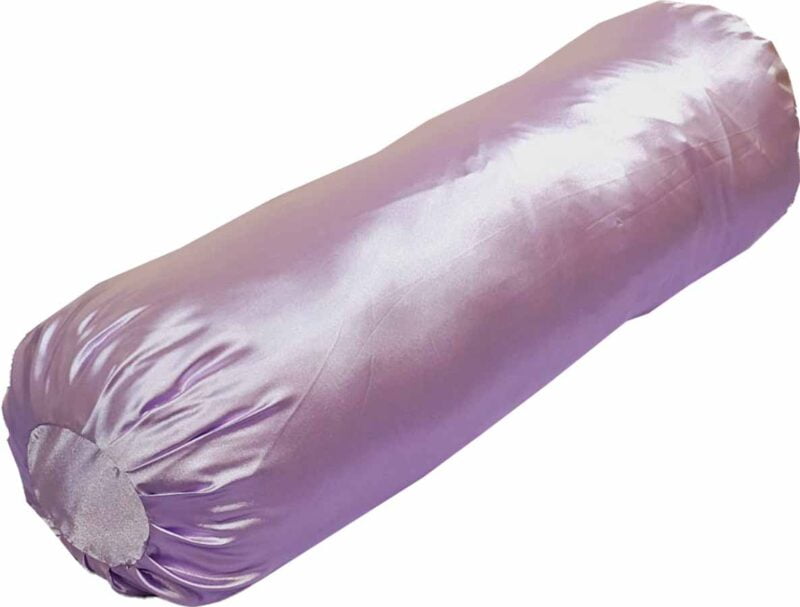 Light Lavender Satin Bolster Covers-30x40 inches