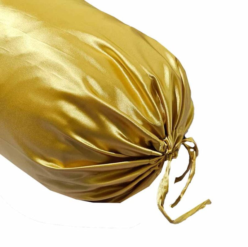 Gold Satin Bolster Covers-30x40 inches - Image 2