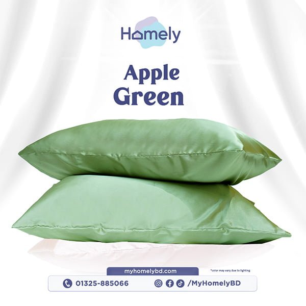 Apple Green Satin Pc-18x26 inches