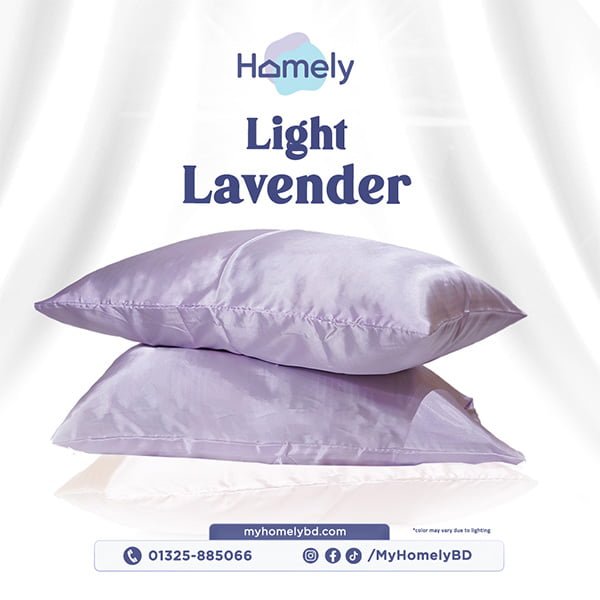 Light Lavendar Satin Pc-18x26 inches