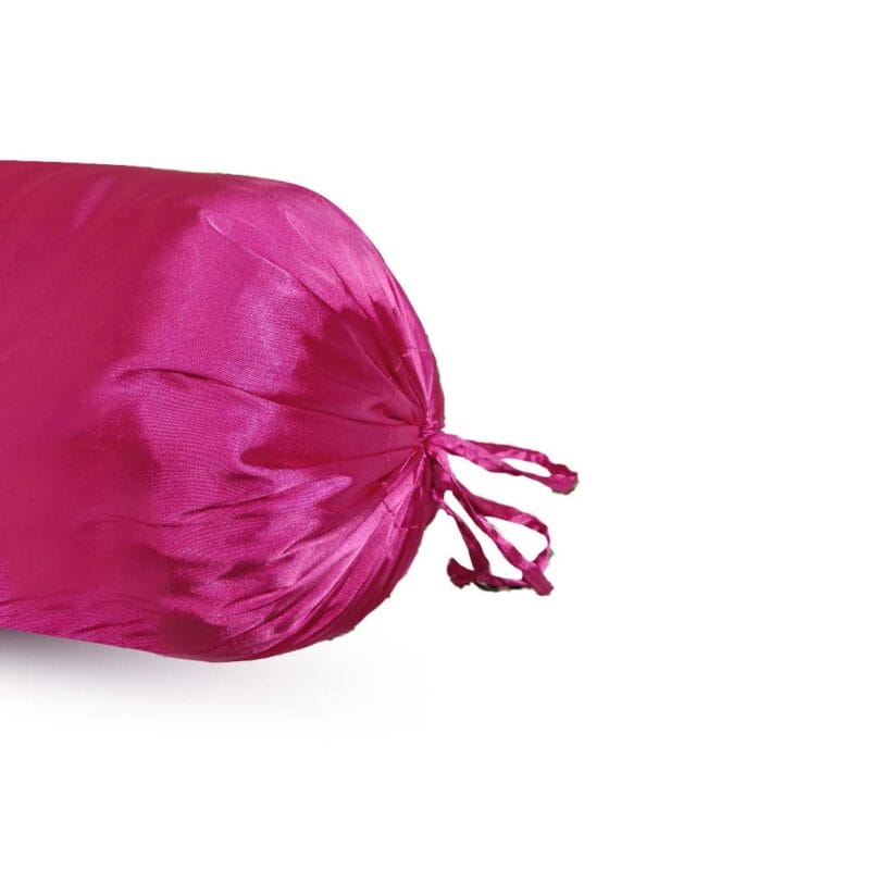 Hot Pink Satin Satin Bolster Covers-30x40 inches - Image 2