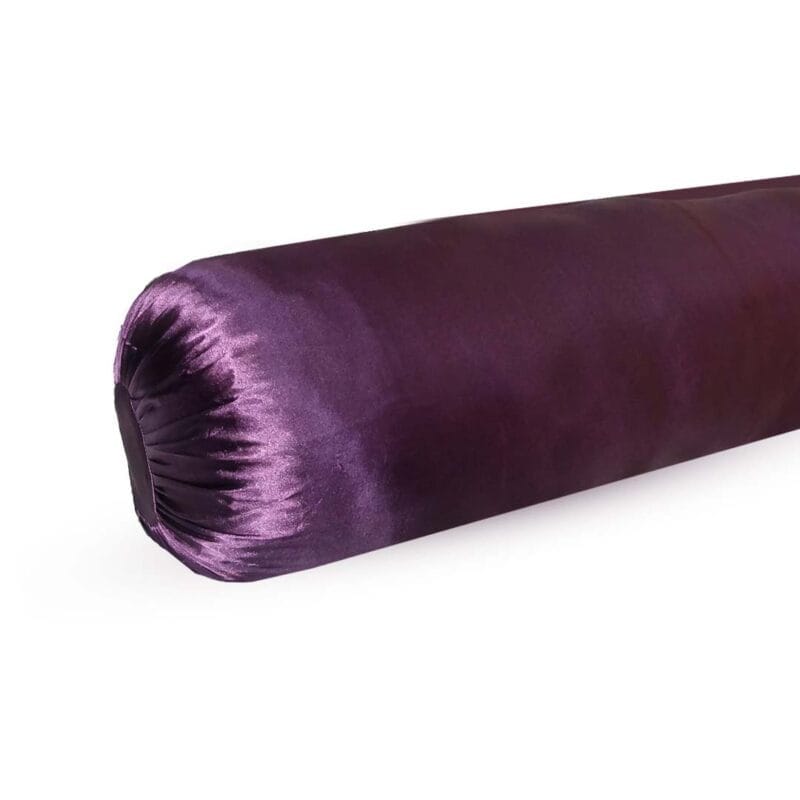 Dark Violet Satin Bolster Covers-30x40 inches