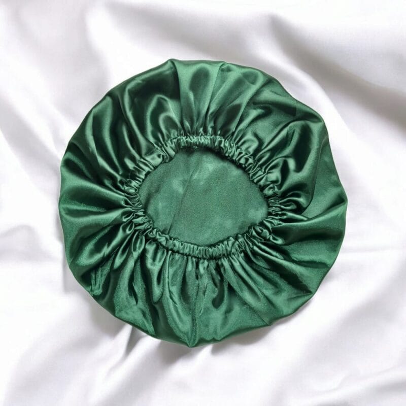 Emerald Satin Hair Bonnet